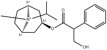 8-Azoniabicyclo[3.2.1]octane, 3-(3-hydroxy-1-oxo-2-phenylpropoxy)-8-methyl-8-(1-methylethyl)-, (endo,syn)- Structure