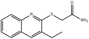 Acetamide, 2-[(3-ethyl-2-quinolinyl)thio]- (9CI) 구조식 이미지