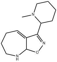 5H-Isoxazolo[5,4-b]azepine,6,7,8,8a-tetrahydro-3-(1-methyl-2-piperidinyl)-(9CI) 구조식 이미지