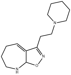 5H-Isoxazolo[5,4-b]azepine,6,7,8,8a-tetrahydro-3-[2-(1-piperidinyl)ethyl]-(9CI) Structure