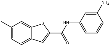 Benzo[b]thiophene-2-carboxamide, N-(3-aminophenyl)-6-methyl- (9CI) 구조식 이미지