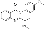3-(4-METHOXYPHENYL)-2-(1-METHYLAMINOETHYL)-3H-QUINAZOLIN-4-ONE Structure