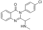 3-(4-CHLOROPHENYL)-2-(1-METHYLAMINOETHYL)-3H-QUINAZOLIN-4-ONE Structure