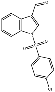 1-[(4-클로로페닐)술포닐]인돌-3-카르브알데히드 구조식 이미지