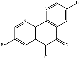 1,10-Phenanthroline-5,6-dione,3,8-dibromo 구조식 이미지