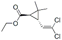 ethyl trans-3-(2,2-dichlorovinyl)-2,2-dimethylcyclopropanecarboxylate Structure