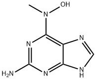 2-amino-N(6)-methyl-N(6)-hydroxyadenine 구조식 이미지