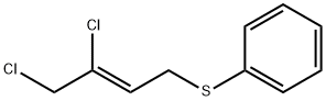 (Z)-1,2-디클로로-4-페닐티오-2-부텐 구조식 이미지