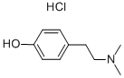 Hordenine hydrochloride 구조식 이미지