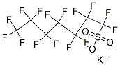 칼륨 1,1,2,2,3,3,4,4,5,5,6,6,7,7,7-펜타데카플루오로-1-헵탄- 설폰산 구조식 이미지