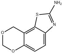 9H-[1,3]Dioxino[4,5-g]benzothiazol-2-amine(9CI) 구조식 이미지