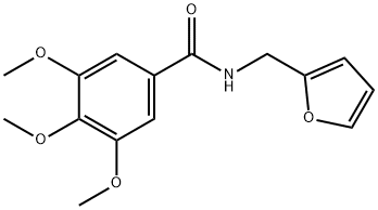 N-Furfuryl-3,4,5-trimethoxybenzamide 구조식 이미지