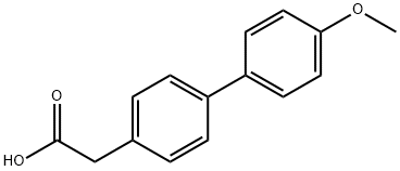 (4'-METHOXY-BIPHENYL-4-YL)-ACETIC ACID 구조식 이미지