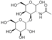 2-ACETAMIDO-2-DEOXY-3-O-(ALPHA-D-GALACTOPYRANOSYL)-D-GALACTOSE 구조식 이미지