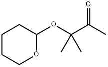 3-Methyl-3-[(tetrahydro-2H-pyran-2-yl)oxy]-2-butanone 구조식 이미지