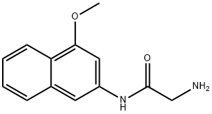 2-Amino-N-(4-methoxy-2-naphtyl)acetamide 구조식 이미지