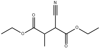 Butanedioic acid, 2-cyano-3-methyl-, diethyl ester (9CI) Structure
