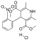 60299-11-8 dimethyl 1,4-dihydro-2,6-dimethyl-4-(2-nitrophenyl)pyridine-3,5-dicarboxylate monohydrochloride