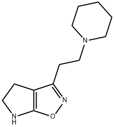 4H-Pyrrolo[3,2-d]isoxazole,5,6-dihydro-3-[2-(1-piperidinyl)ethyl]-(9CI) Structure