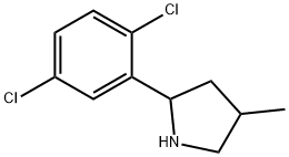 Pyrrolidine, 2-(2,5-dichlorophenyl)-4-methyl- (9CI) 구조식 이미지