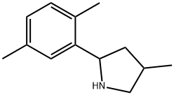 Pyrrolidine, 2-(2,5-dimethylphenyl)-4-methyl- (9CI) Structure