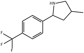 Pyrrolidine, 4-methyl-2-[4-(trifluoromethyl)phenyl]- (9CI) 구조식 이미지
