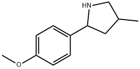 Pyrrolidine, 2-(4-methoxyphenyl)-4-methyl- (9CI) Structure