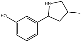 Phenol, 3-(4-methyl-2-pyrrolidinyl)- (9CI) 구조식 이미지