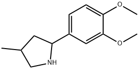 Pyrrolidine, 2-(3,4-dimethoxyphenyl)-4-methyl- (9CI) Structure