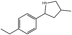 Pyrrolidine, 2-(4-ethylphenyl)-4-methyl- (9CI) 구조식 이미지