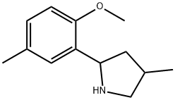Pyrrolidine, 2-(2-methoxy-5-methylphenyl)-4-methyl- (9CI) 구조식 이미지