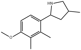 Pyrrolidine, 2-(4-methoxy-2,3-dimethylphenyl)-4-methyl- (9CI) 구조식 이미지