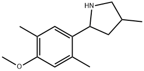 Pyrrolidine, 2-(4-methoxy-2,5-dimethylphenyl)-4-methyl- (9CI) Structure