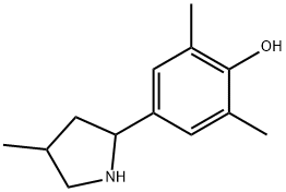 Phenol, 2,6-dimethyl-4-(4-methyl-2-pyrrolidinyl)- (9CI) 구조식 이미지