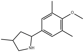 Pyrrolidine, 2-(4-methoxy-3,5-dimethylphenyl)-4-methyl- (9CI) 구조식 이미지