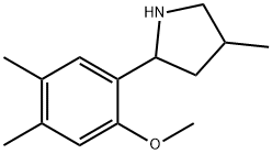 Pyrrolidine, 2-(2-methoxy-4,5-dimethylphenyl)-4-methyl- (9CI) 구조식 이미지