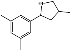 Pyrrolidine, 2-(3,5-dimethylphenyl)-4-methyl- (9CI) Structure