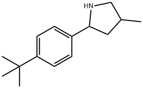 Pyrrolidine, 2-[4-(1,1-dimethylethyl)phenyl]-4-methyl- (9CI) Structure