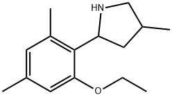 Pyrrolidine, 2-(2-ethoxy-4,6-dimethylphenyl)-4-methyl- (9CI) 구조식 이미지
