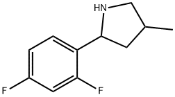 Pyrrolidine, 2-(2,4-difluorophenyl)-4-methyl- (9CI) Structure