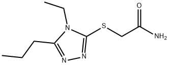 Acetamide, 2-[(4-ethyl-5-propyl-4H-1,2,4-triazol-3-yl)thio]- (9CI) Structure