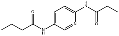 Butanamide, N-[6-[(1-oxopropyl)amino]-3-pyridinyl]- (9CI) Structure