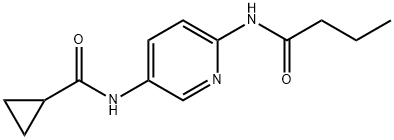 시클로프로판카르복사미드,N-[6-[(1-옥소부틸)아미노]-3-피리디닐]-(9CI) 구조식 이미지
