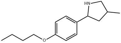 Pyrrolidine, 2-(4-butoxyphenyl)-4-methyl- (9CI) 구조식 이미지