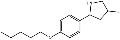 Pyrrolidine, 4-methyl-2-[4-(pentyloxy)phenyl]- (9CI) Structure