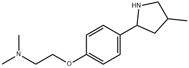 Ethanamine, N,N-dimethyl-2-[4-(4-methyl-2-pyrrolidinyl)phenoxy]- (9CI) 구조식 이미지