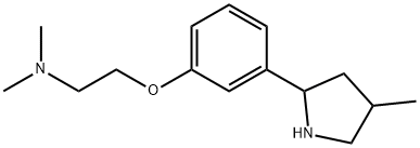 Ethanamine, N,N-dimethyl-2-[3-(4-methyl-2-pyrrolidinyl)phenoxy]- (9CI) Structure