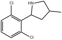 Pyrrolidine, 2-(2,6-dichlorophenyl)-4-methyl- (9CI) 구조식 이미지