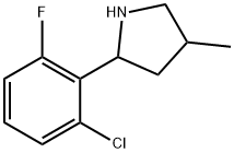 Pyrrolidine, 2-(2-chloro-6-fluorophenyl)-4-methyl- (9CI) 구조식 이미지