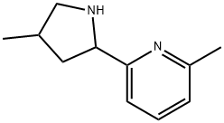 Pyridine, 2-methyl-6-(4-methyl-2-pyrrolidinyl)- (9CI) 구조식 이미지